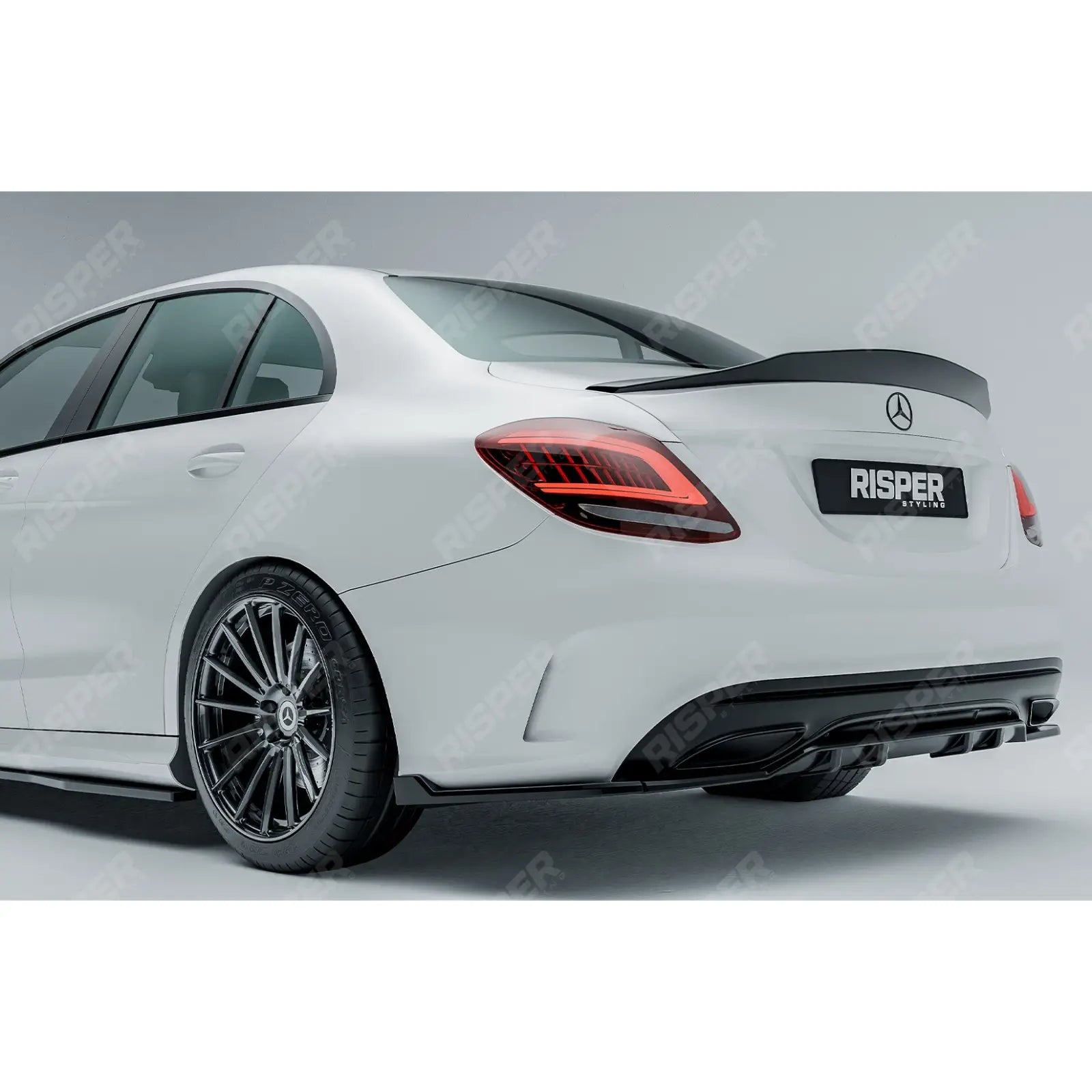 PSM Style Ducktail Spoiler In Gloss Black For Mercedes C-Class W205 2014-2019