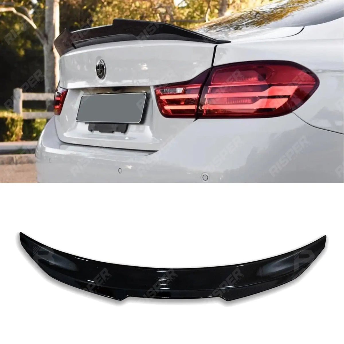 PSM Style Rear Boot Spoiler In Gloss Black For BMW 3 Series F30 2012-2018