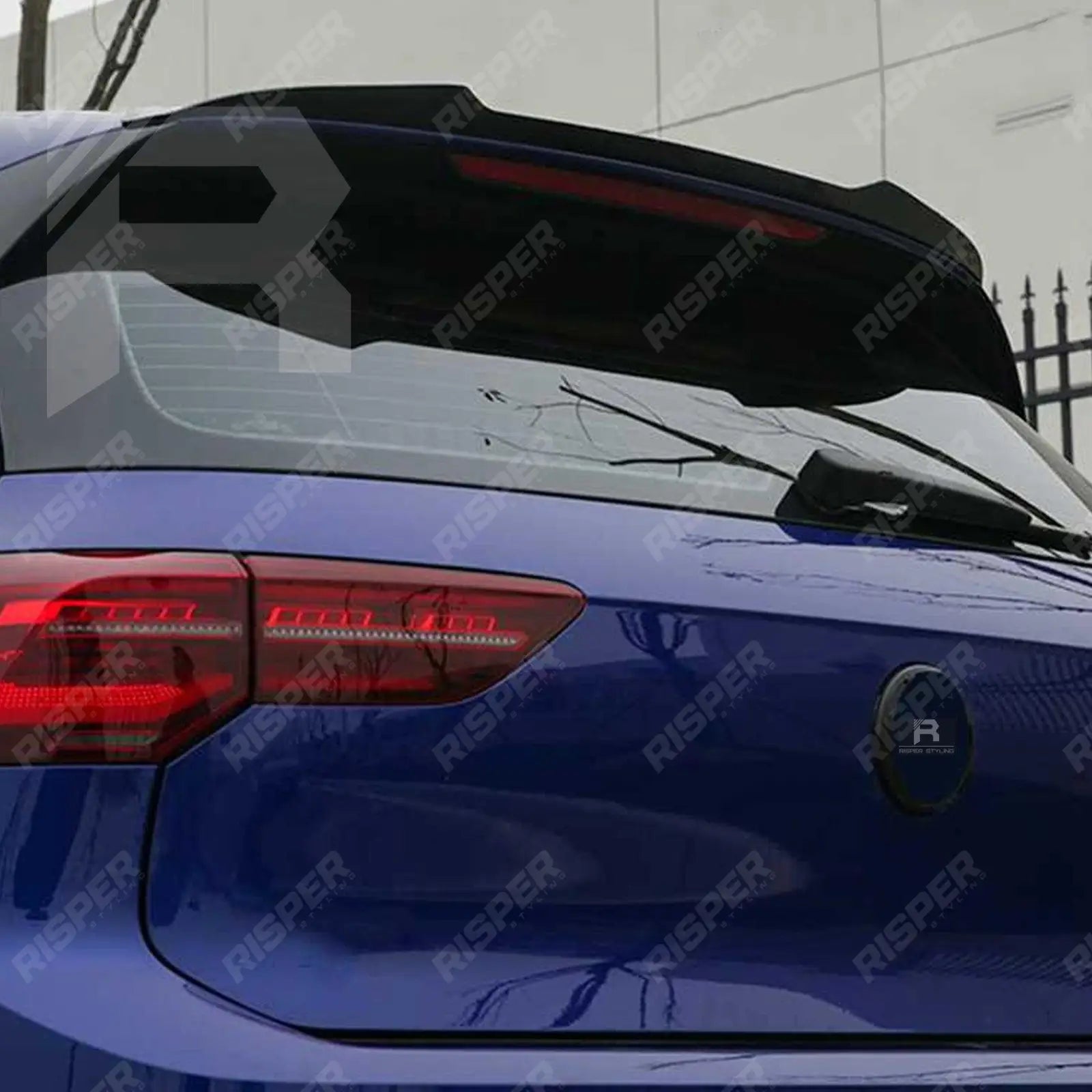 R-Line Rear Spoiler Cap V1 in Gloss Black For VW Golf MK8