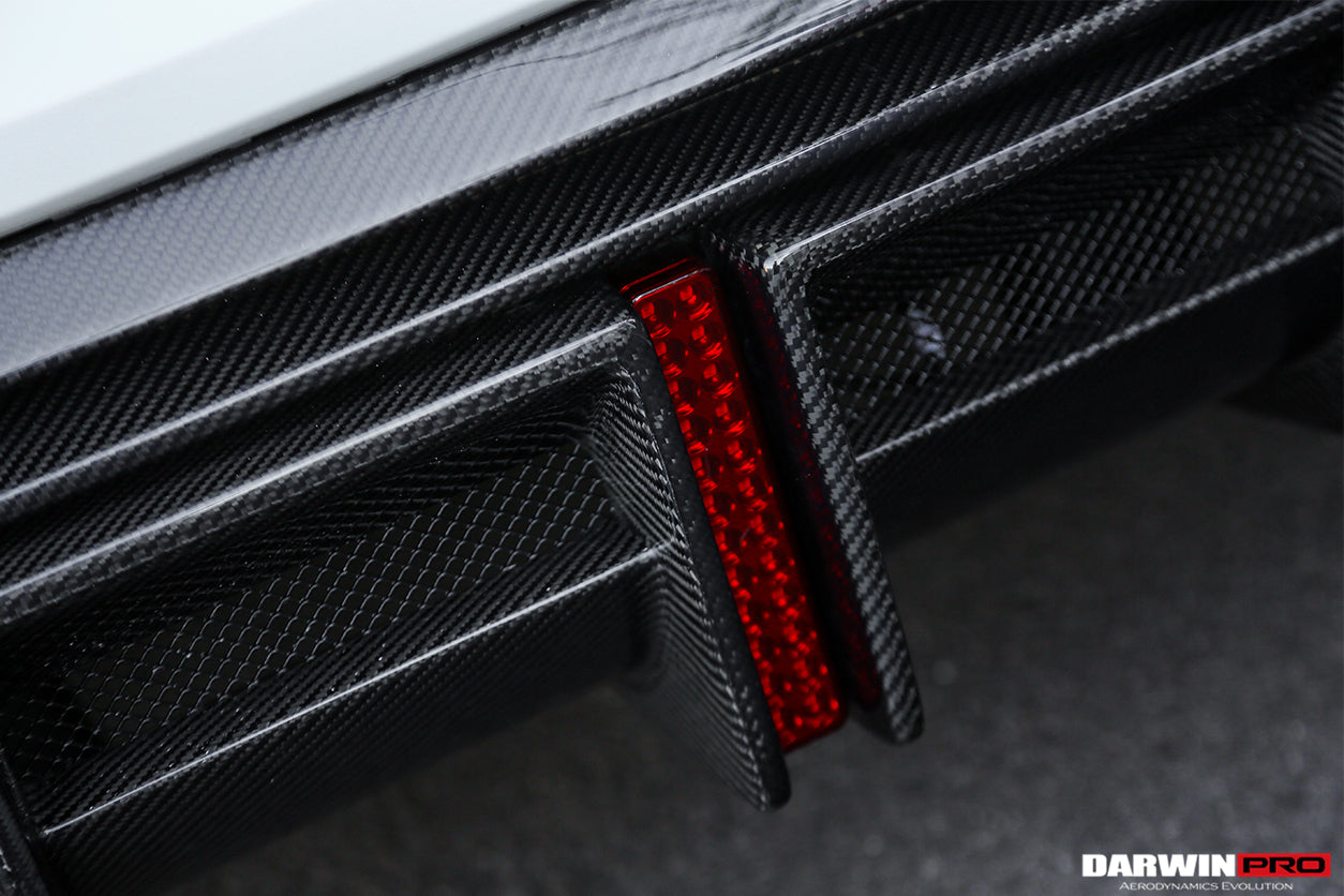 DARWINPRO - AUDI RS4 B9 B9.5 2017 -2024 CARBON FIBRE BKSS LED REAR DIFFUSER AND REAR SIDE SKIRTS