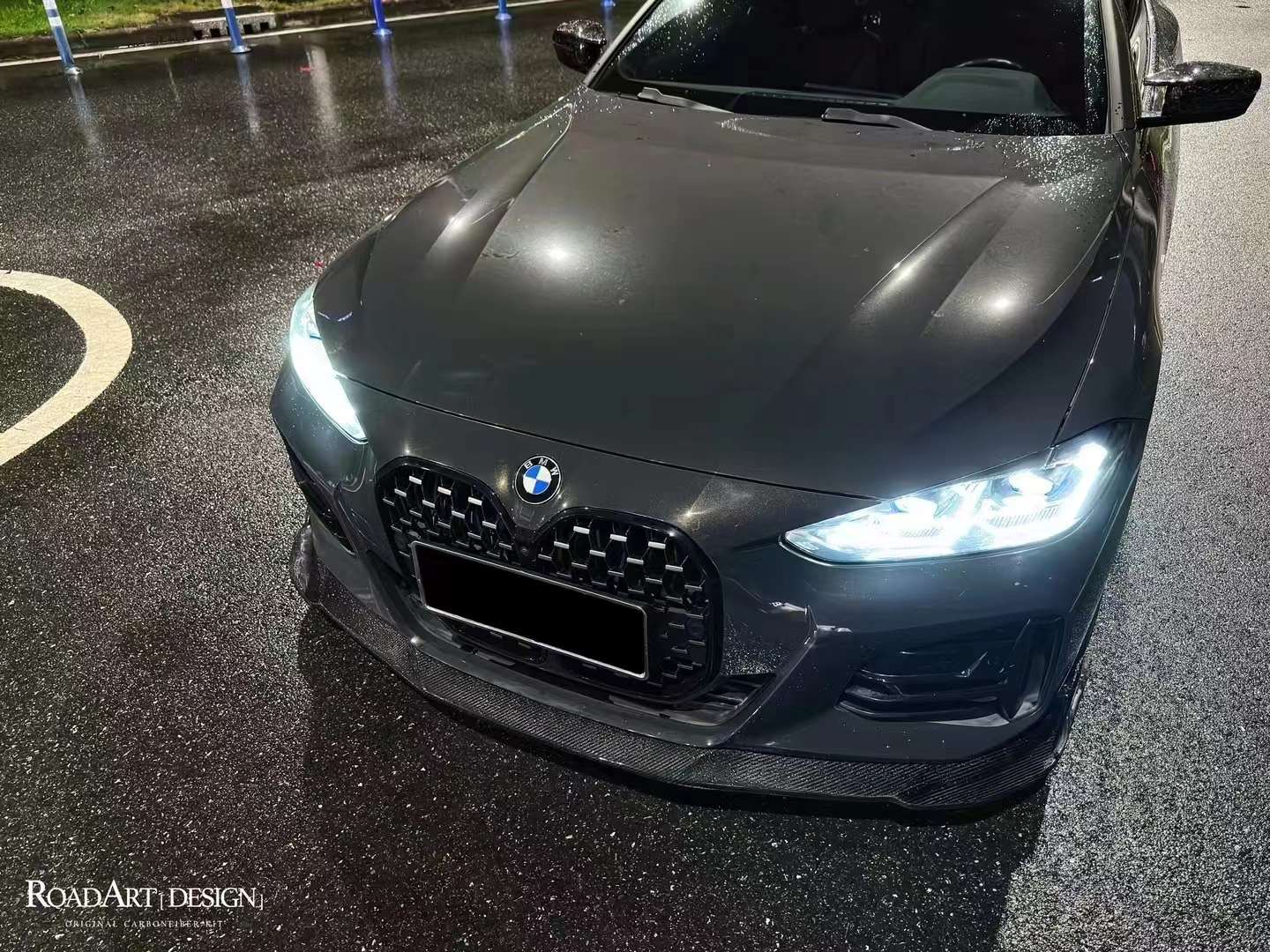 RA - BMW 4 SERIES G22 / G23 DRY CARBON FIBRE FRONT LIP RA-4C