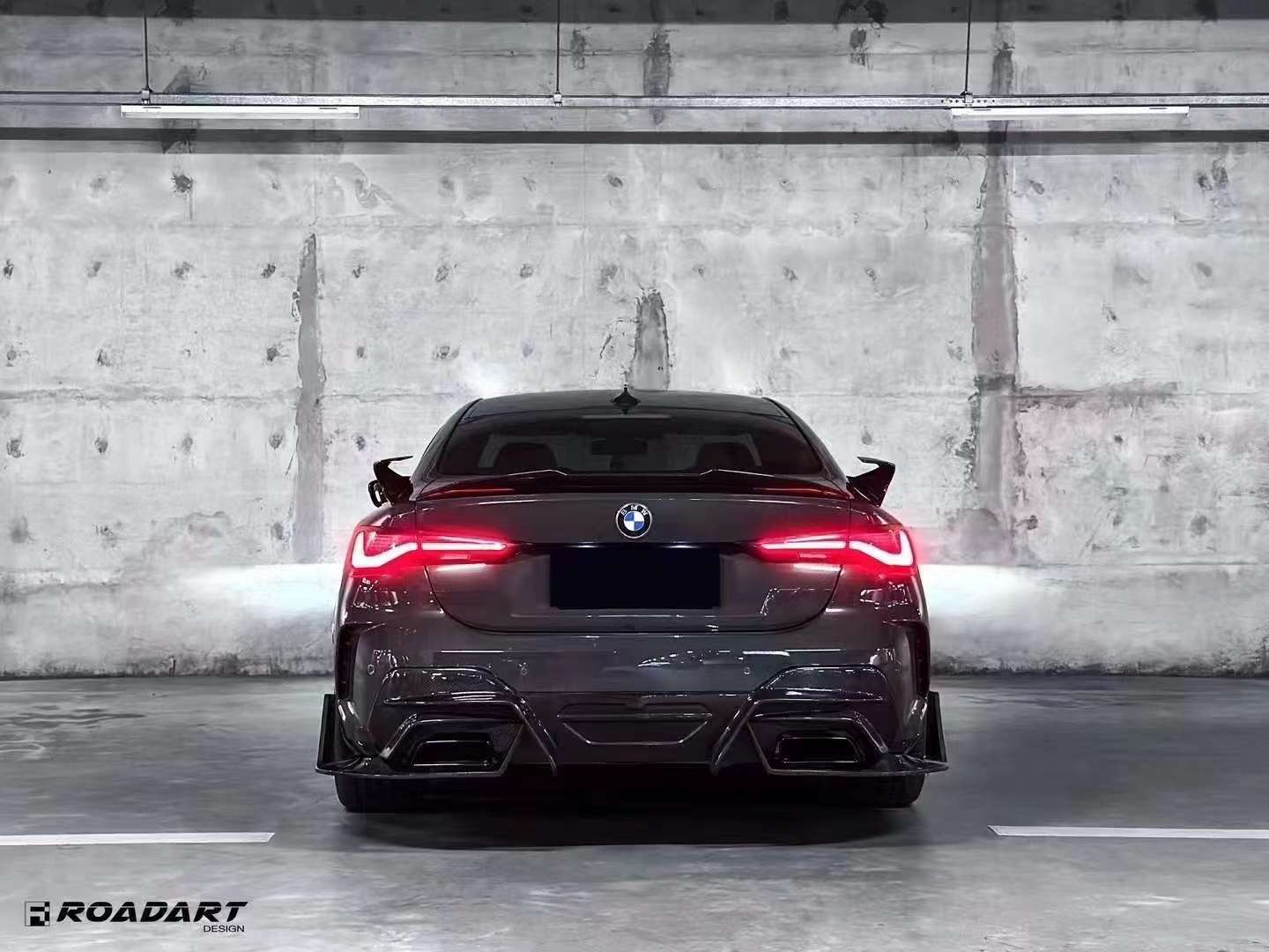 RA - BMW 4 SERIES G22 / G23 DRY CARBON FIBRE REAR DIFFUSER RA-4C