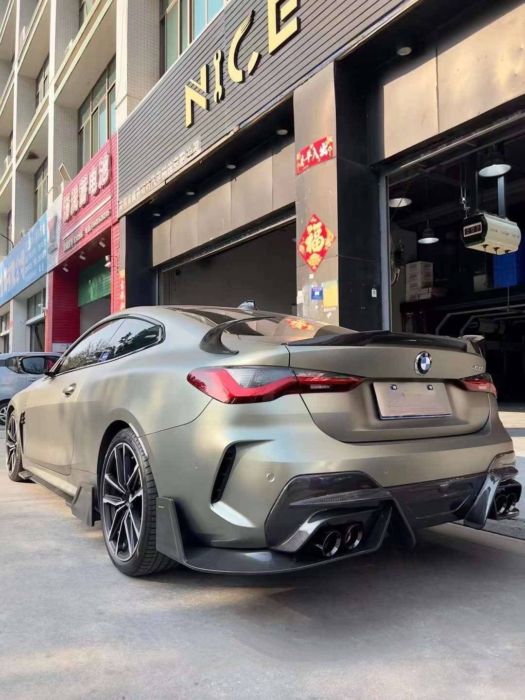 RA - BMW 4 SERIES G22 / G23 DRY CARBON FIBRE REAR DIFFUSER RA-4C