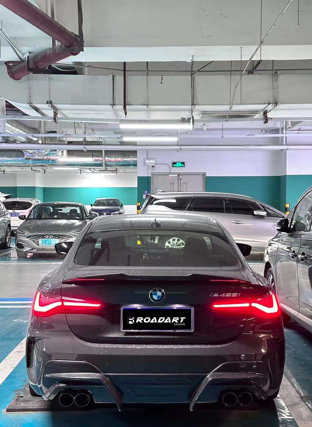 RA - BMW 4 SERIES G22 / G23 DRY CARBON FIBRE REAR DIFFUSER RA-4C