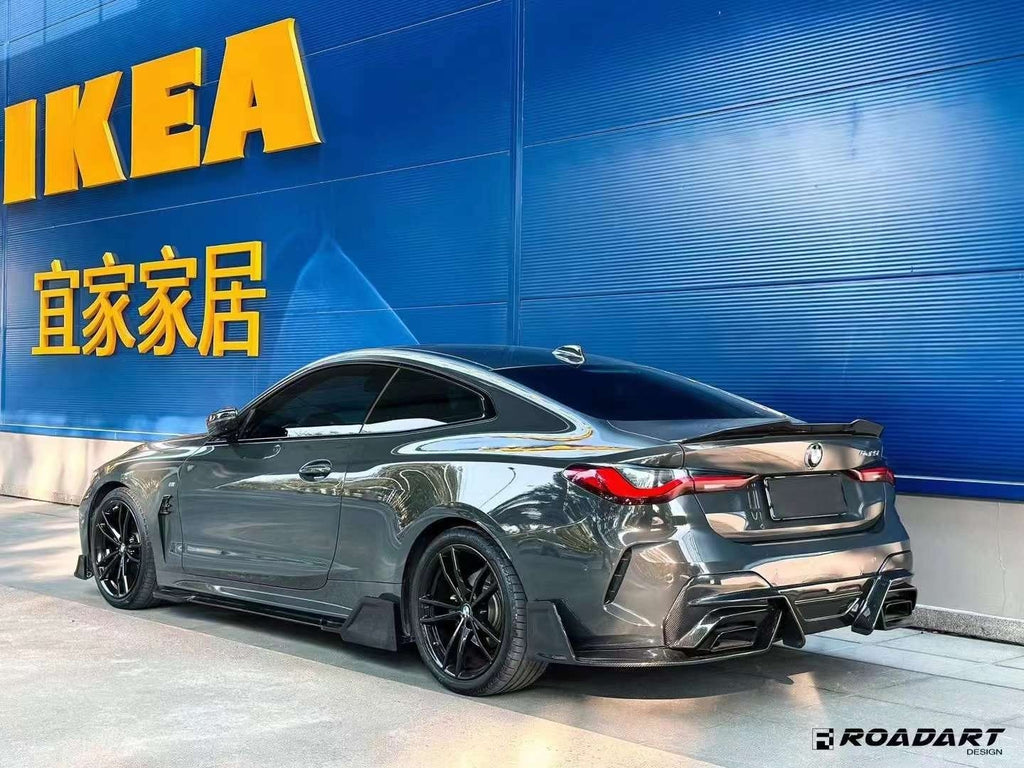 RA - BMW 4 SERIES G22 / G23 DRY CARBON FIBRE REAR DIFFUSER RA-4C
