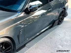 RA - BMW 4 SERIES G22 / G23 DRY CARBON FIBRE SIDE SKIRTS RA-4C