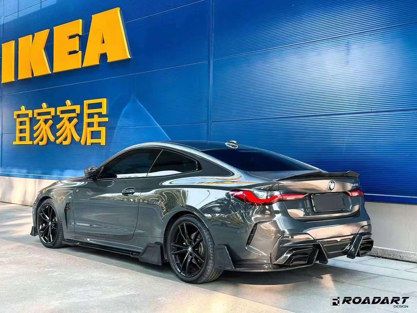 RA - BMW 4 SERIES G22 / G23 DRY CARBON FIBRE SIDE SKIRTS RA-4C