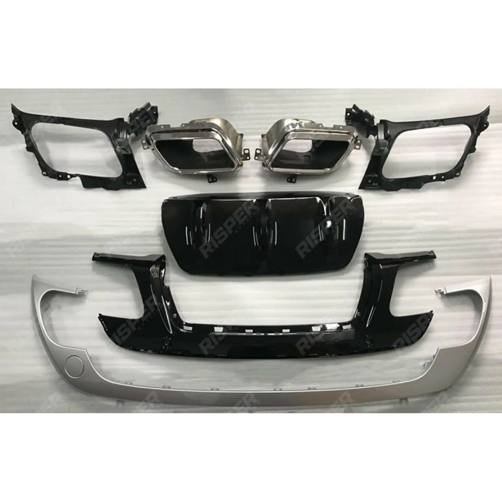Dynamic Upgrade Kit Grille Side Vents Bumper Trims Black Silver For Range Rover Velar 2017 On - L560