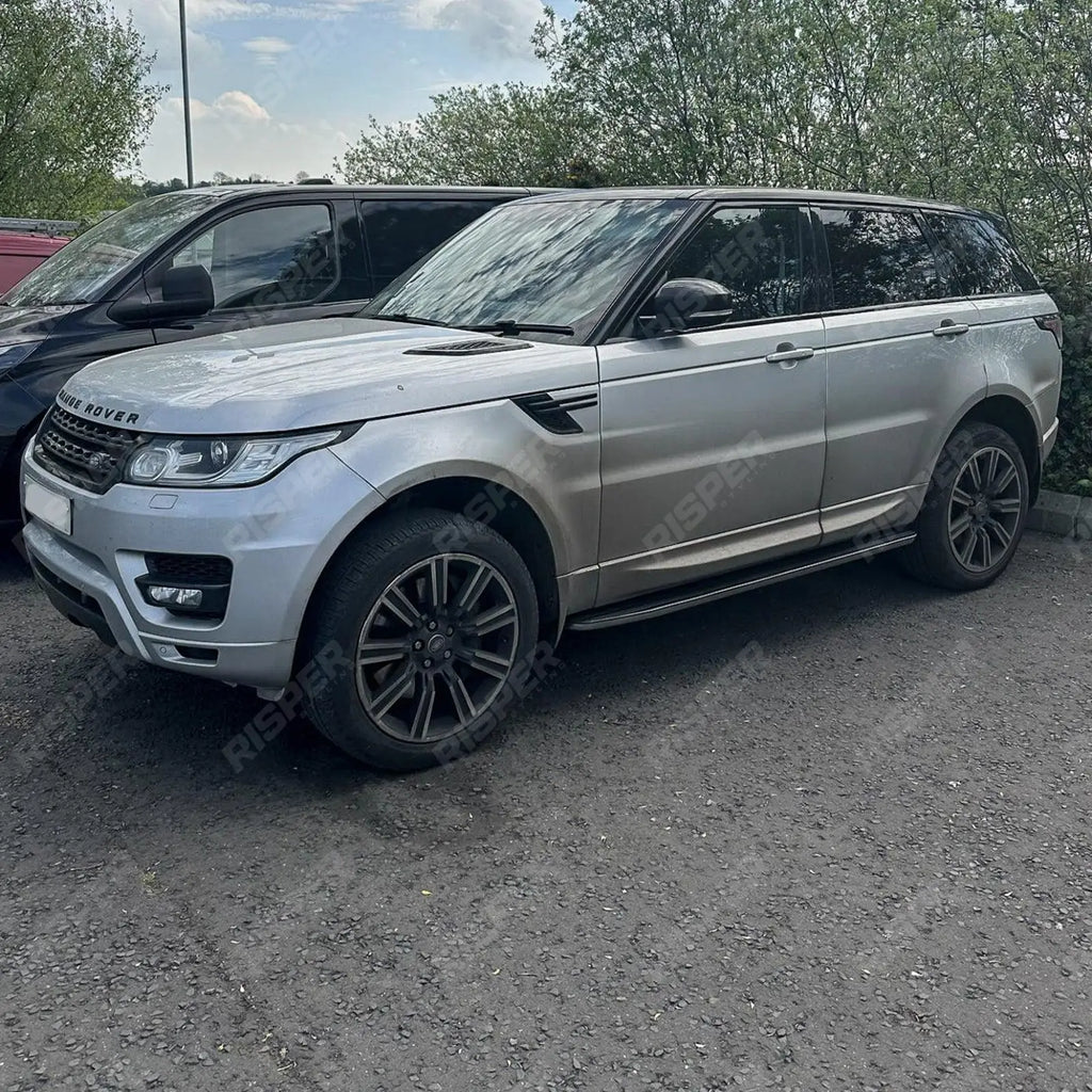 Range Rover Sport / Vogue / 2013 On Side Steps Running Boards Silver & Black