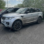 Range Rover Sport / Vogue / 2013 On Side Steps Running Boards Silver & Black