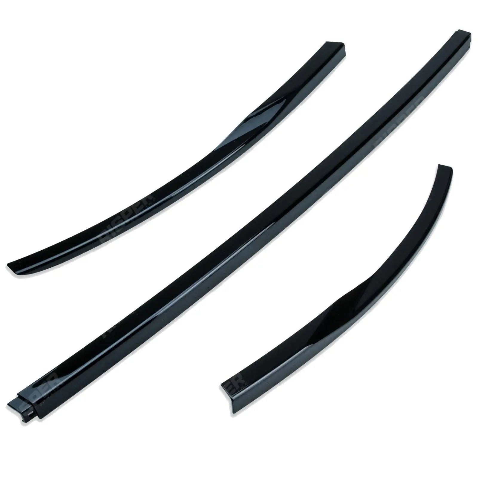 Range Rover Vogue Autobiography 2018-2022 Front Bumper Moulding In Gloss Black - 3PC Set