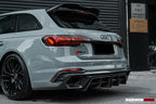 DARWINPRO - AUDI RS4 B9 B9.5 2017 -2024 CARBON FIBRE BKSS LED REAR DIFFUSER AND REAR SIDE SKIRTS
