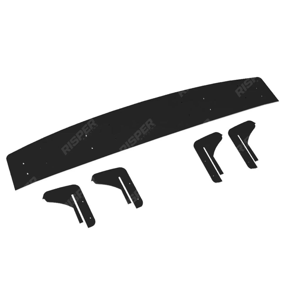 Rear Blade Diffuser In Gloss Black For Audi Q8 S-LINE 2018-2023