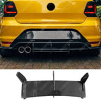 Rear Blade Style Diffuser in Gloss Black For Volkswagen Polo MK5 6C GTI 2014-2018