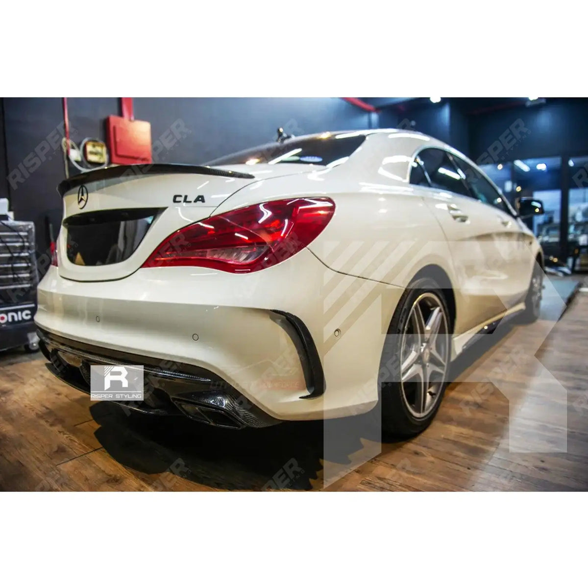 Rear Boot Spoiler In Gloss Black For Mercedes CLA W117 2013-2019
