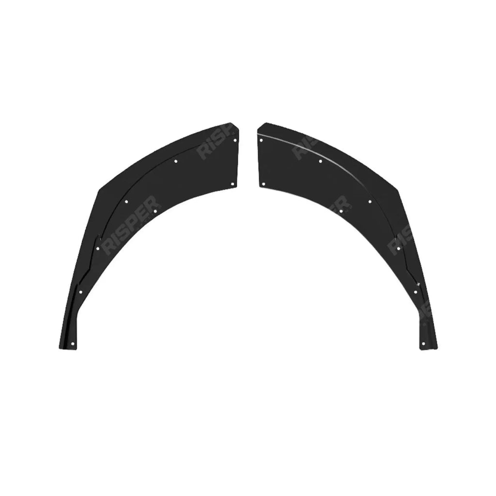 Rear Bumper Corner Splitters In Gloss Black For Audi Q8 S-LINE 2018 On
