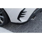 REAR BUMPER CORNER SPLITTERS IN GLOSS BLACK For BMW 1 SERIES F40 M SPORT 2019-2024