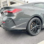 REAR BUMPER CORNER SPLITTERS IN GLOSS BLACK For BMW 4 SERIES G22 G23 M SPORT 2020+