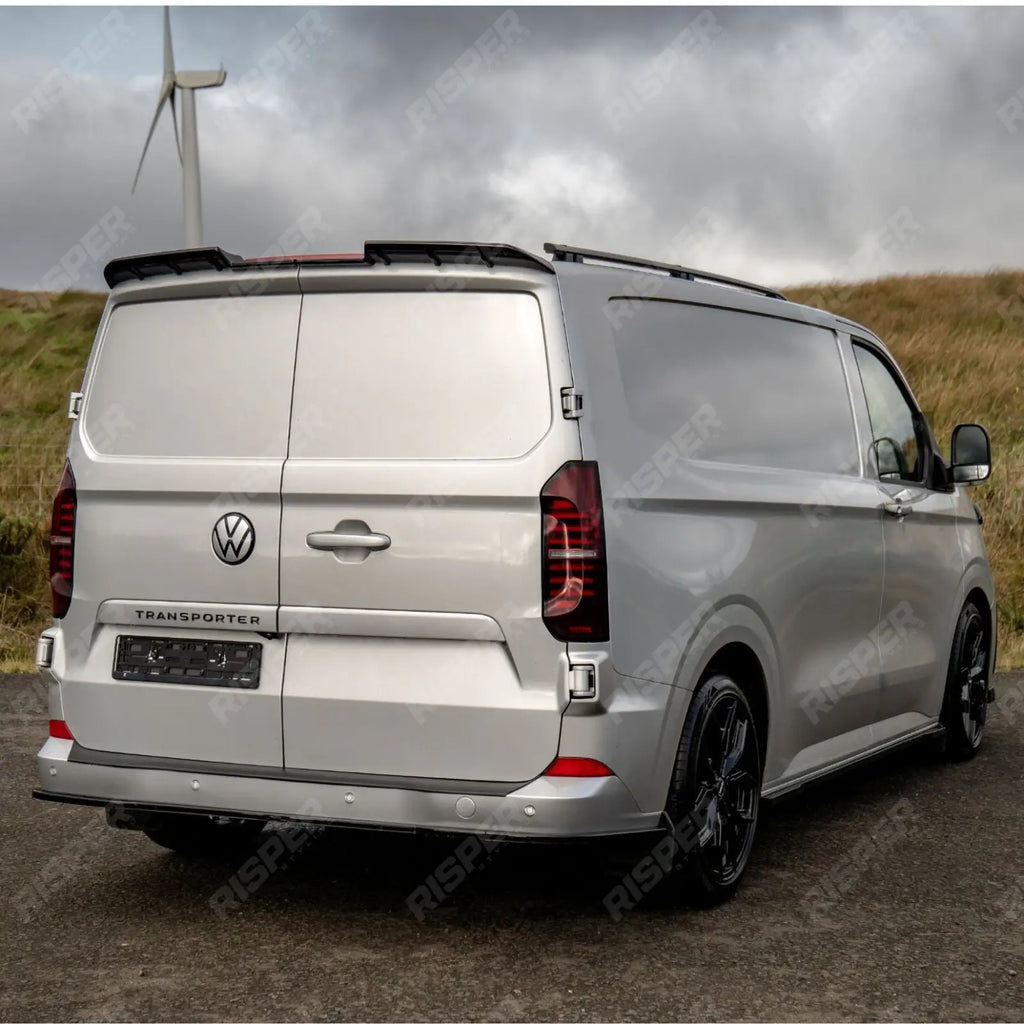 Rear Bumper Protector Black Matte Texture For Volkswagen Transporter T7 2025+