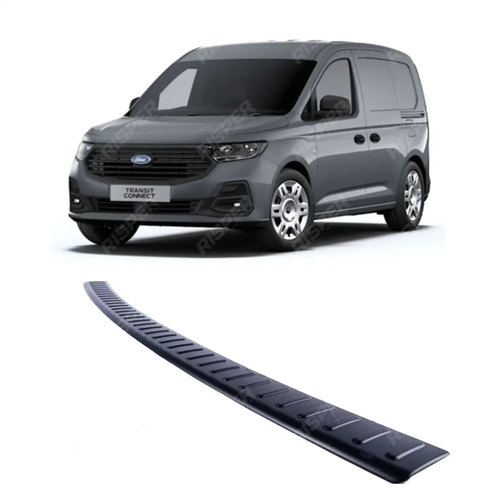 Rear Bumper Protector In Black For Ford Transit Connect 2024 On