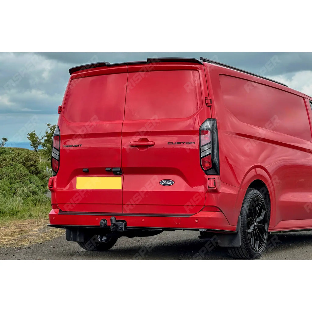 Rear Bumper Splitter In Gloss Black 3 Piece For Ford Transit Custom MK2 2024 On