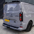 Rear Bumper Splitter In Gloss Black 3 Piece For Ford Transit Custom MK2 2024 On