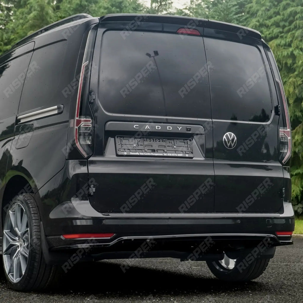 Rear Bumper Splitter in Gloss Black For Volkswagen Caddy MK5 2021+