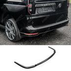 Rear Bumper Splitter in Gloss Black For Volkswagen Caddy MK5 2021+