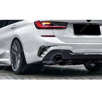 REAR BUMPER SPORT VENTS IN GLOSS BLACK For BMW 3 SERIES TOURING G21 2019-2022 -