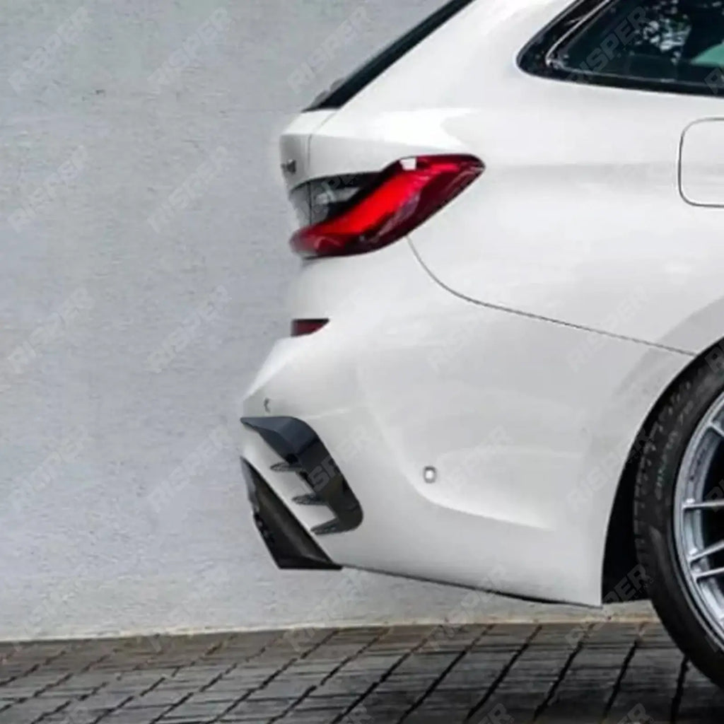 REAR BUMPER SPORT VENTS IN GLOSS BLACK For BMW 3 SERIES TOURING G21 2019-2022 -