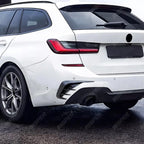REAR BUMPER SPORT VENTS IN GLOSS BLACK For BMW 3 SERIES TOURING G21 2019-2022 -