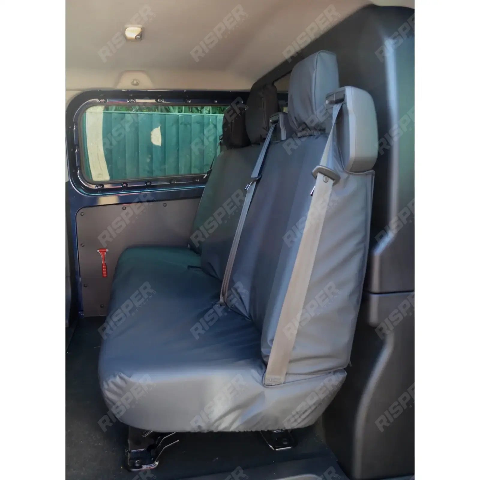 Rear DCIV Seat Cover In Black For VW Transporter T7 2025+