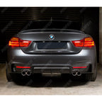 Rear Diffuser 00__00 In Matte Black For Bmw 4 Series F32 F36 M Sport 2014-2020