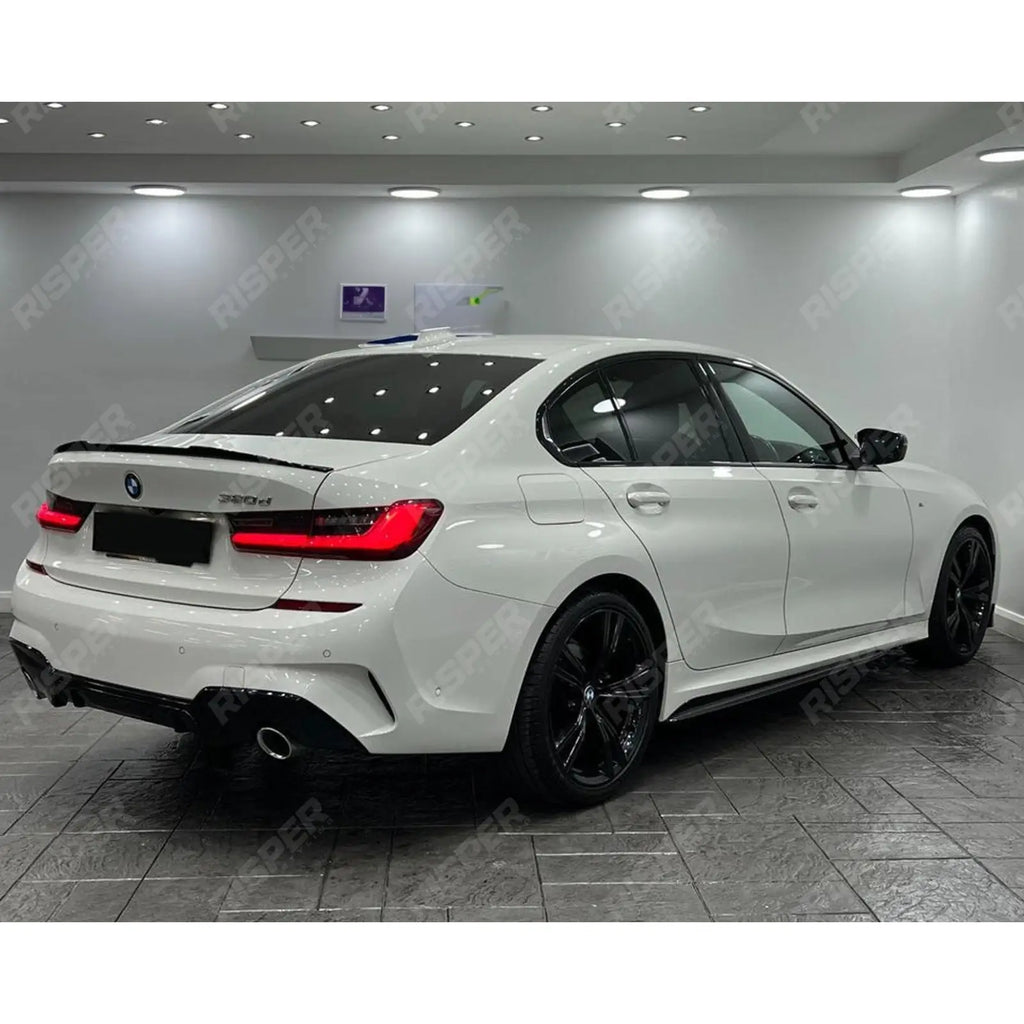 Rear Diffuser Dual Exit In Gloss Black For BMW G20 G21 2018-2021 - M Sport