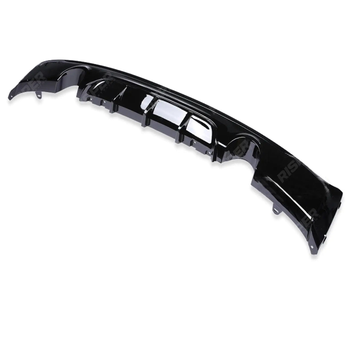 Rear Diffuser Dual Single Exit In Gloss Black For BMW 2 Series F22 M Sport 2013-2018