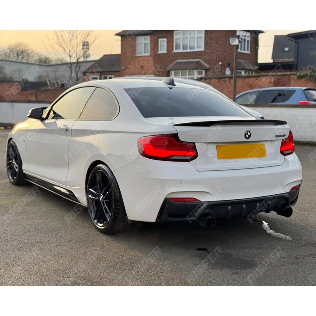 Rear Diffuser In Carbon Look 0__0 For Bmw 2 Series F22 M Sport 2014-2021