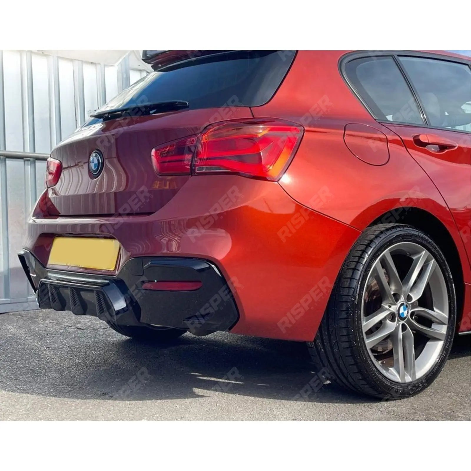 Rear Diffuser In Carbon Look 00____ For Bmw 1 Series F20 M Sport Lci 2015-2019