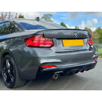 Rear Diffuser In Gloss Black 0___ For Bmw 2 Series F22 M Sport 2014-2021