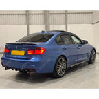 Rear Diffuser In Gloss Black For Bmw F30 F35 M Sport Single Tip Twin Exit