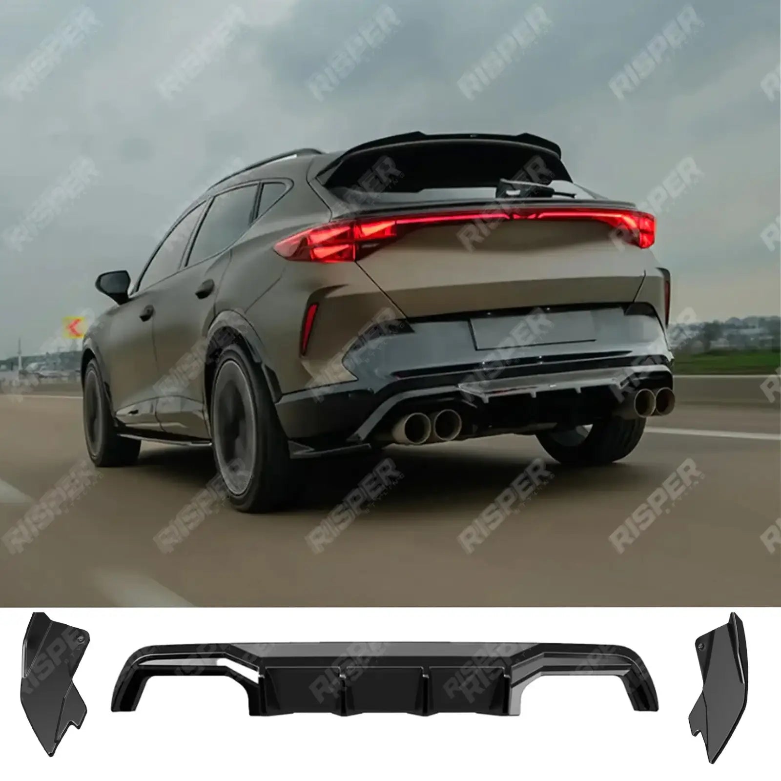 Rear Diffuser In Gloss Black For Cupra Formentor MK1 Facelift 2024 On