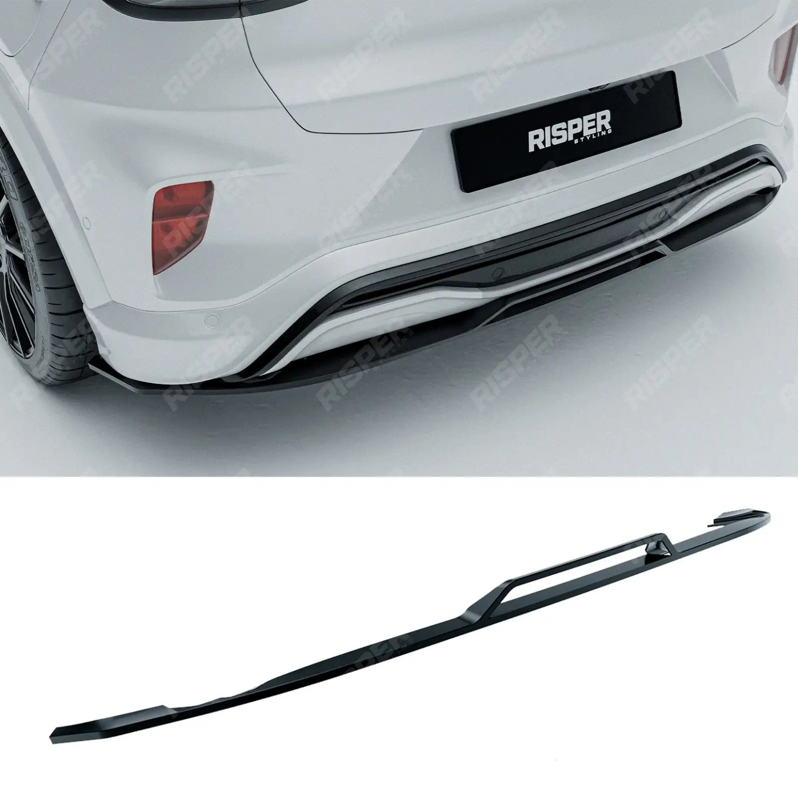 Rear Diffuser In Gloss Black For Ford Puma ST Line & ST Line X 2024+