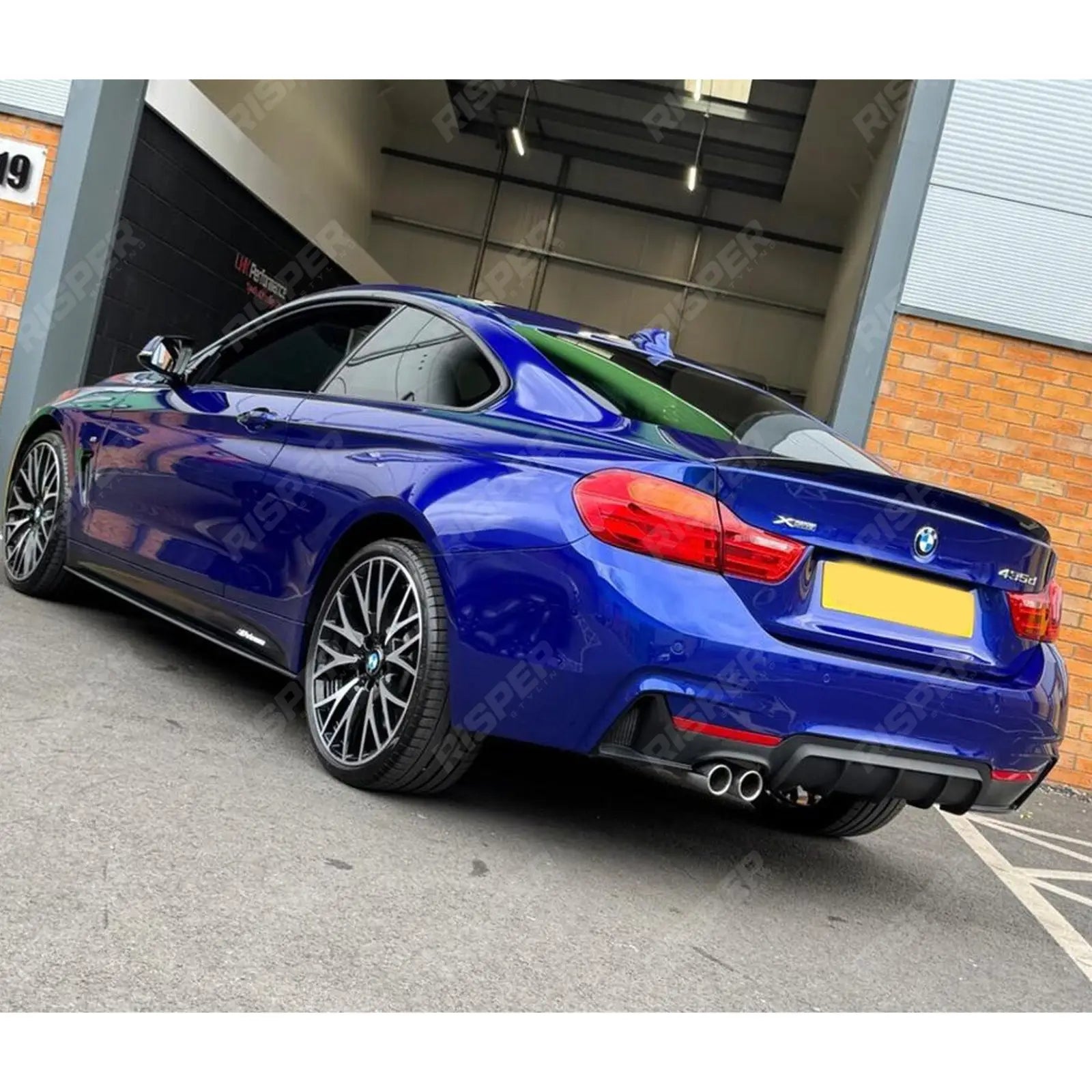 Rear Diffuser In Matte Black 00___ For Bmw 4 Series F32 F36 M Sport 2014-2020