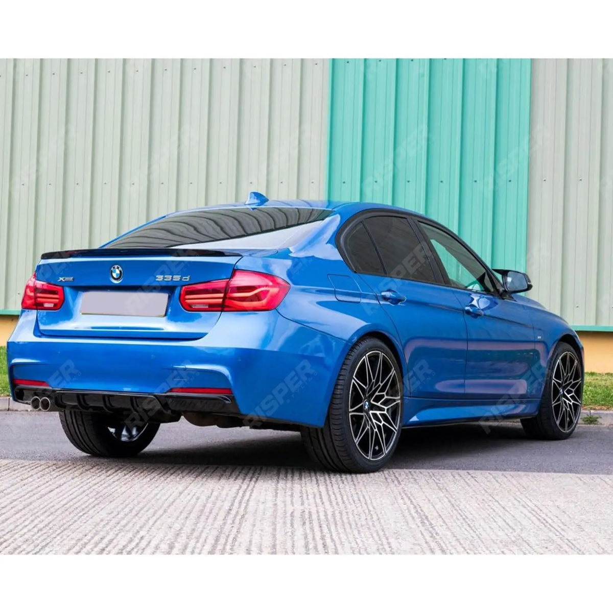 Rear Diffuser M Sport Twin Exit In Gloss Black For BMW 3 Series F30 F35 M Performance