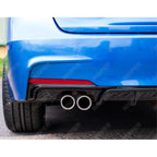 Rear Diffuser M Sport Twin Exit In Gloss Black For BMW 3 Series F30 F35 M Performance
