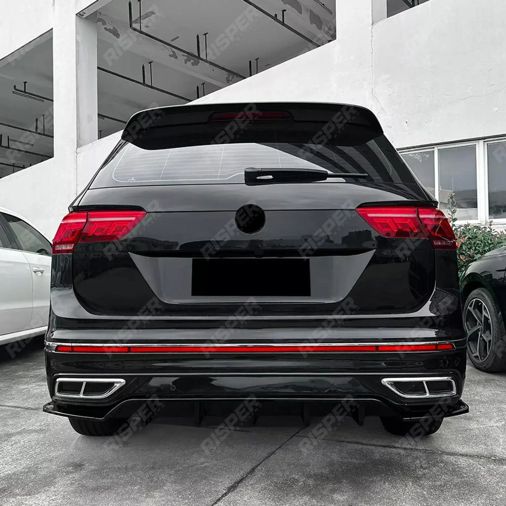Rear Diffuser & Side Splitters For Volkswagen Tiguan MK2.5 2021-2023 R-Line