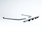 REAR DIFFUSER WITH CORNER SPLITTERS GLOSS BLACK For MERCEDES C CLASS W206 AMG LINE 2022+