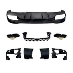 AMG Line Rear Diffuser With Tips In Gloss Black For Mercedes GLE W167 2019+
