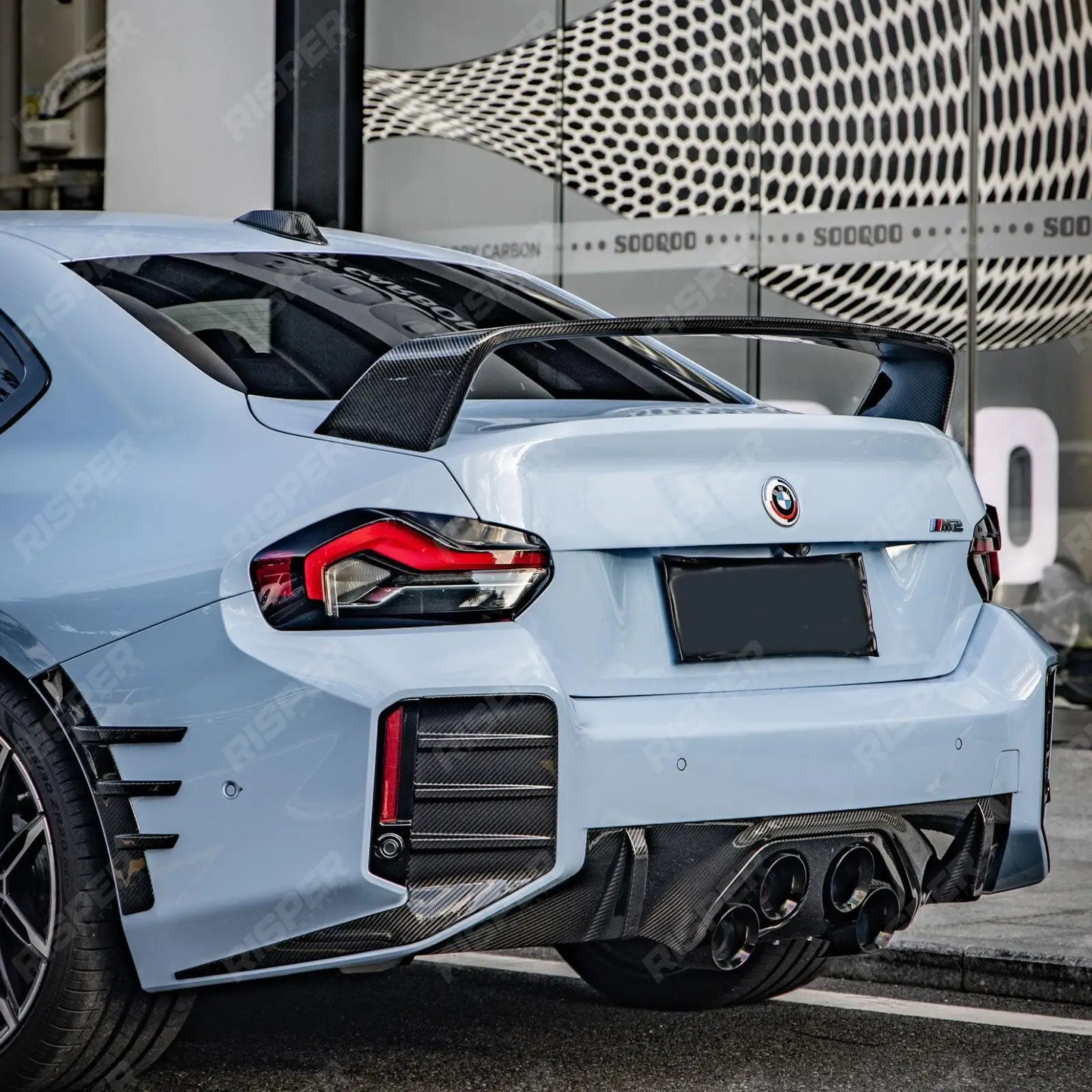 Rear Fender Trims For BMW M2 G87 Pre Preg Carbon Fibre