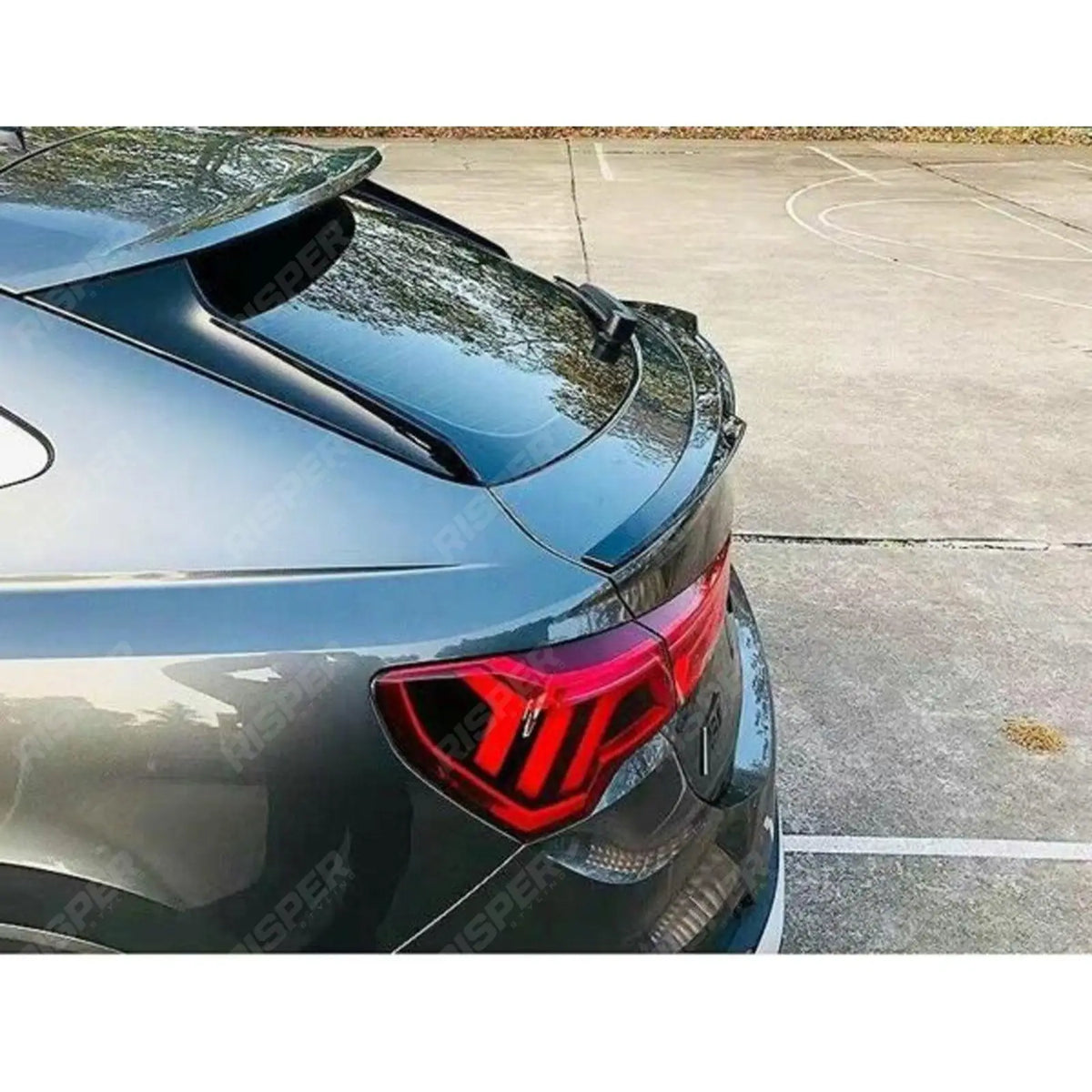 Rear Mid Spoiler In Gloss Black For Audi Q3 Sportback 2019 on
