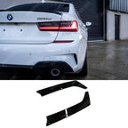 Rear Spats Extensions For M Sport Bumper In Gloss Black For BMW 3 Series G20 G28 2018+